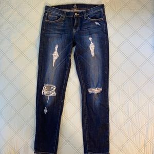 Just black/ womens blue Jean/ straight leg